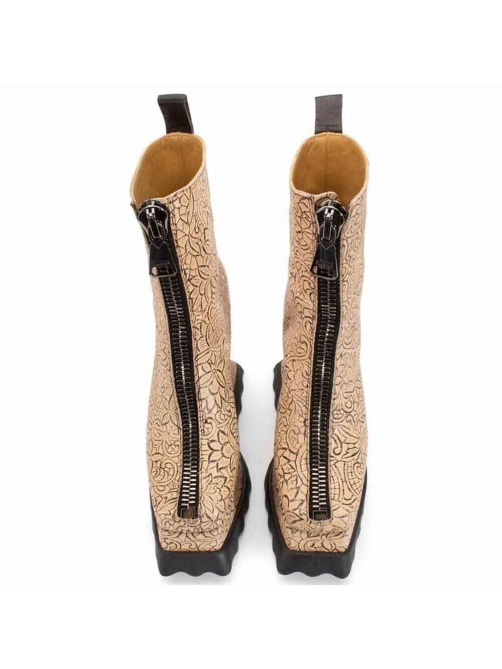 John Fluevog MUNSTER MAX PETUNIA MID-CALF PLATFORM BOOTS Size 9 - Picture 4 of 16